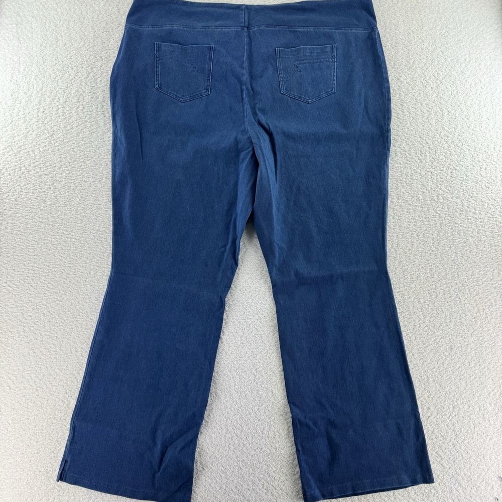 Women With Control Elite Prime Stretch Denim Flare Pants 28 Plus Blue Western - Picture 5 of 11